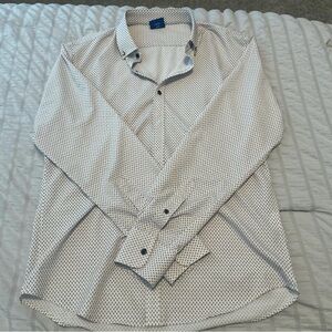 Men's White Patterned Shirt